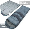 thumbnail image 3 of Sleeping Bags for Adults Cold Weather & Warm - Backpacking Camping Sleeping Bag for Kids 10-12, Girls, Boys - Lightweight Compact Camping Essentials Gear Accessories Hiking Sleep Must Haves, 3 of 15
