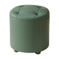 thumbnail image 1 of Reposapiés redondo pequeño, otomano, decorativo, para cambiar zapatos, elegante Verde, 1 of 9