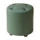 thumbnail image 1 of Reposapiés pequeño, puf, taburete, otomana, asiento, silla, muebles, cómodo Verde, 1 of 9
