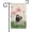 Pug1, variant on Spring Summer Dog Decorative House Flag Shih Tzu Lotus Flowers Outside Banner for Yard Farmhouse Double Side 28x40 Inch
