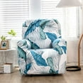 thumbnail image 3 of YOPTOP Ensemble de 4 Housses Extensibles pour Fauteuil Inclinable 1 Place, Housse de Sofa Douce Imprimée avec Poche Latérale, Protège-Meubles pour Sofa et Canapé à une Place, quietorchid, 3 of 10