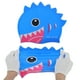 thumbnail image 5 of Gorro de natación de silicona en forma de tiburón cartoon, 1 pieza, azul oscuro, 5 of 6