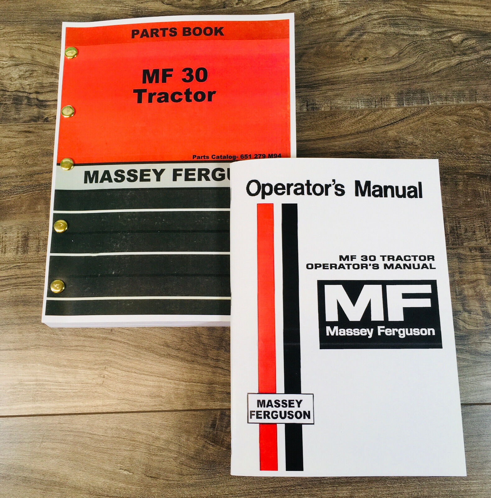MASSEY FERGUSON MF 30 TRACTOR PARTS OPERATORS MANUAL SET OWNER CATALOG