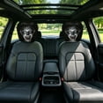thumbnail image 3 of Scary Face Car Headrest Cover â Universal Elastic Seat Protector with Glowing Eyes â Halloween Auto Interior Decor for Vehicle Truck, 3 of 3
