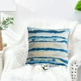 thumbnail image 5 of Funda de almohada con textura de felpa y arena movediza, funda de cojín de sofá sin núcleo, color sentido, 2 uds., 5 of 5