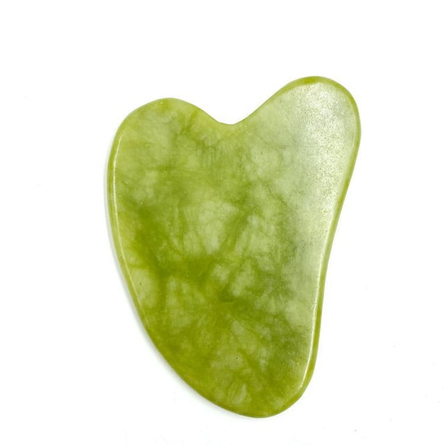 Herramienta de masaje para raspar Guasha - Tablero de Jade Gua Sha - Herramienta de raspado tradicional para antienvejecimiento - Guasha de piedra natural - para una piel sedosa, suave y hermosa