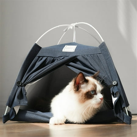 UPC: 0782899839038 | Lovely Caves Cat Tent Bed with Non-Slip Soft Pad