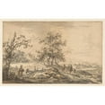 thumbnail image 3 of Egbert van Drielst 24x17 Black Modern Framed Museum Art Print Titled - Woman with Child and Man with Donkey in Landscape (1755 - 1818), 3 of 5