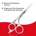 thumbnail image 2 of Tijeras para barba Seki EDGE SS-910 de acero inoxidable dentado, 2 of 6