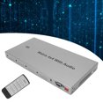 thumbnail image 3 of Matrix Switch 4x4 4K Switch Splitter 4 In 4 Out con Control Remoto Compatible con 4K 30Hz HDR HDCP 22 para PS3 para Pro para  para PC Reproductor HD HDTV Etc, 3 of 8