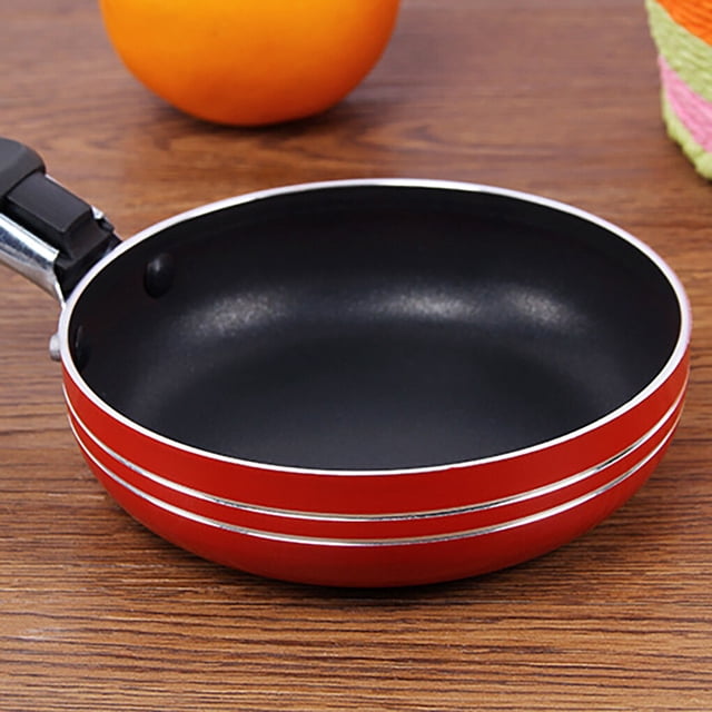Langgg Nonstick Frying Pan Egg Sausages Vegetable Fry Pot Home Bar Hotel Kitchen Reusable Cooking Cookware Kitchenware 16cm
