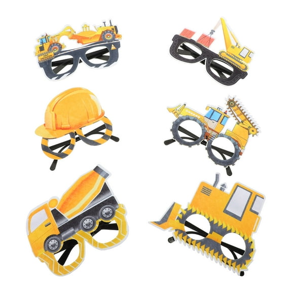 ifundom Novelty Truck Shape Eyeglasses Assorted Colors Party Photo Props 6 Pairs Fun Accessories