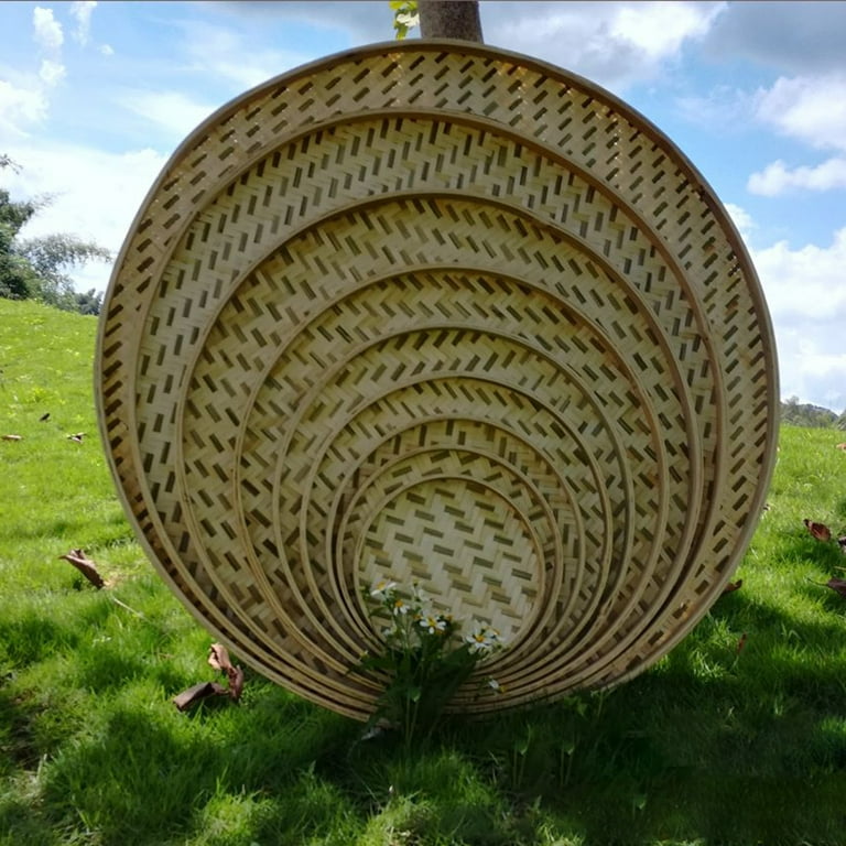 Bamboo Table Plant Container, Bamboo Weaving Basket