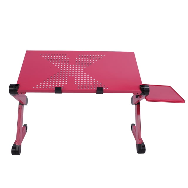 Adjustable Laptop Stand, 360 Degrees Rotation Base Ergonomic Foldable Laptop Riser Portable Laptop Holder with Mouse Plate for Desk