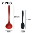 thumbnail image 2 of Kitchen Utensils Set,2-Piece Silicone Cooking Utensils,Non-stick Cookware Friendly & Heat Resistantred+black, 2 of 5
