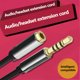 thumbnail image 4 of Auriculares Cable de extensión Aleación de aluminio Audio 3.5mm Altavoz macho a hembra Cable de 3 metros GeweYeeli EL2711-02, 4 of 7