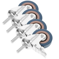 MLINS Industrial Caster with Brake PVC Rolling Wheel for Light Trolleys and Equipment 3 Inch