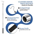 thumbnail image 3 of Colgador de ropa Greeily de acero inoxidable, 3 of 9