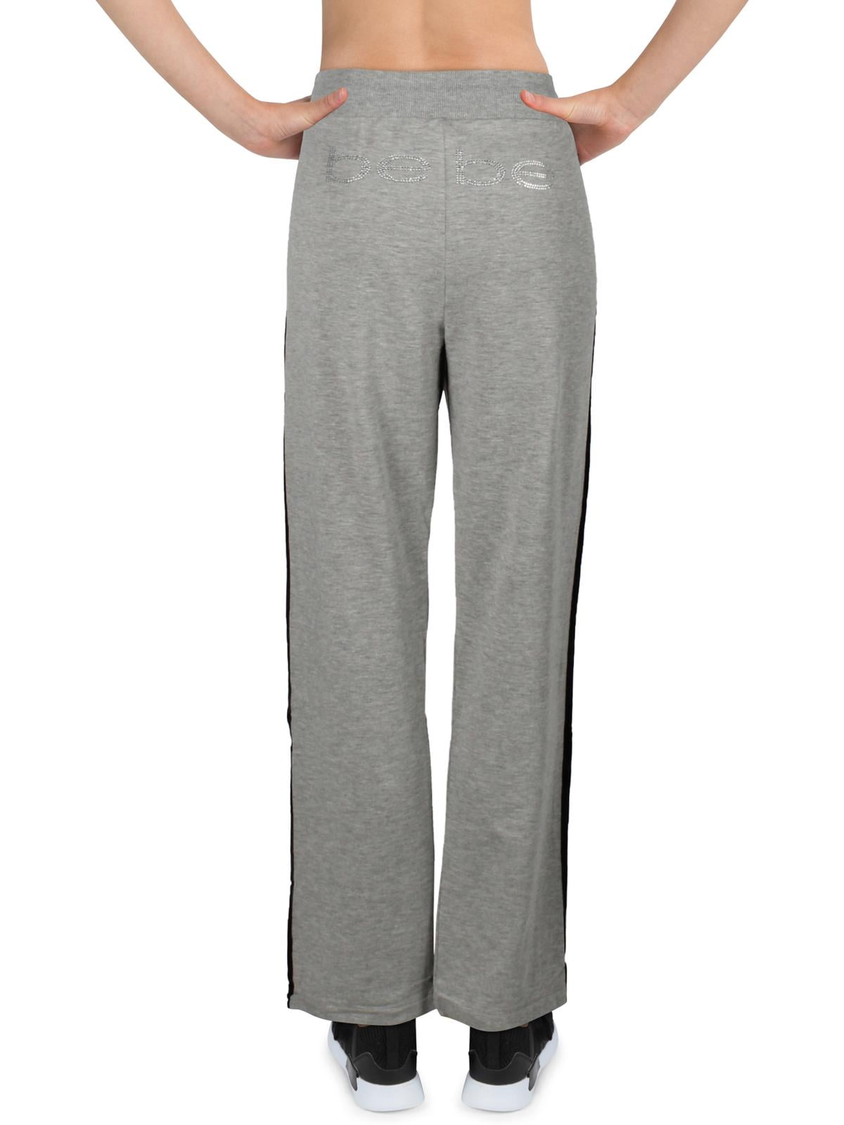 Bebe Bebe Sport Womens Fitness Activewear Sweatpants Gray L Walmart Com Walmart Com