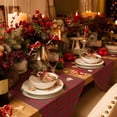 thumbnail image 5 of Table Runner Dresser Scarves Winter Christmas Tartan Plaid Cotton Linen Burlap Table Cover Green Red Buffalo Checker Table Runners for Family Kitchen Dining Holiday Party Banquet Decor, 5 of 5