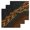 Brown, variant on Brown Marble Kitchen Dish Towels for Drying Dishes Set of 3, Gold Abstract Vintage Modern Ombre Art Waffle Weave Microfiber Hand Tea Bathroom Towels Quick Dry & Absorbent Towel 12x12