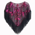 thumbnail image 2 of HNMKIU Wraps Elegant Women's Evening Sequin Cape Shawl Soft Dress Wrap for Formal Occasions Hot Pink,One Size, 2 of 3
