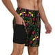 thumbnail image 2 of Fotbe Mexican Flower 2 Traje de Baño para Hombre – Shorts de Natación de Secado Rápido con Forro y Bolsillos-Small, 2 of 6