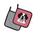 thumbnail image 2 of Caroline's Treasures Saint Bernard Hearts Pair of Pot Holders, 2 of 3