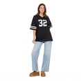 thumbnail image 5 of Forever 21 Women's Mesh Oversized Football Tee with Screened Detail, Sizes XS-XL, 5 of 6
