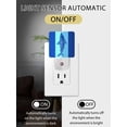 thumbnail image 2 of Night Lights Auto Sensor Shark Plug-in LED Nightlights Lamp Dusk to Dawn for Living Room, Bedroom, Bathroom, Hallway, Stairways Home Wall Decor, Navy Blue Stripes Lines Night Light, 2 of 9