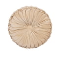 thumbnail image 1 of Cojín redondo plisado de terciopelo con forma de calabaza, cojín para sofá, silla, cama, coche y hogar, 1 of 8