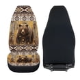 thumbnail image 5 of XYZCANDO Aztec Tribals Front Car Seat Cover Comfortable Bear Automobile Front Seat Covers Stretch Polyester Fabric Cover Easy to Install and Clean Universal Fit for Cars SUV Sedans, 5 of 7
