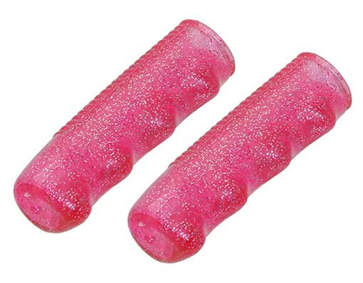 hot pink bike grips