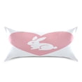 thumbnail image 2 of Satin Pillowcase Home Luxury Envelope Pillowcases Soft And Smooth Bunny Silhouette in The Middle, 2 of 6