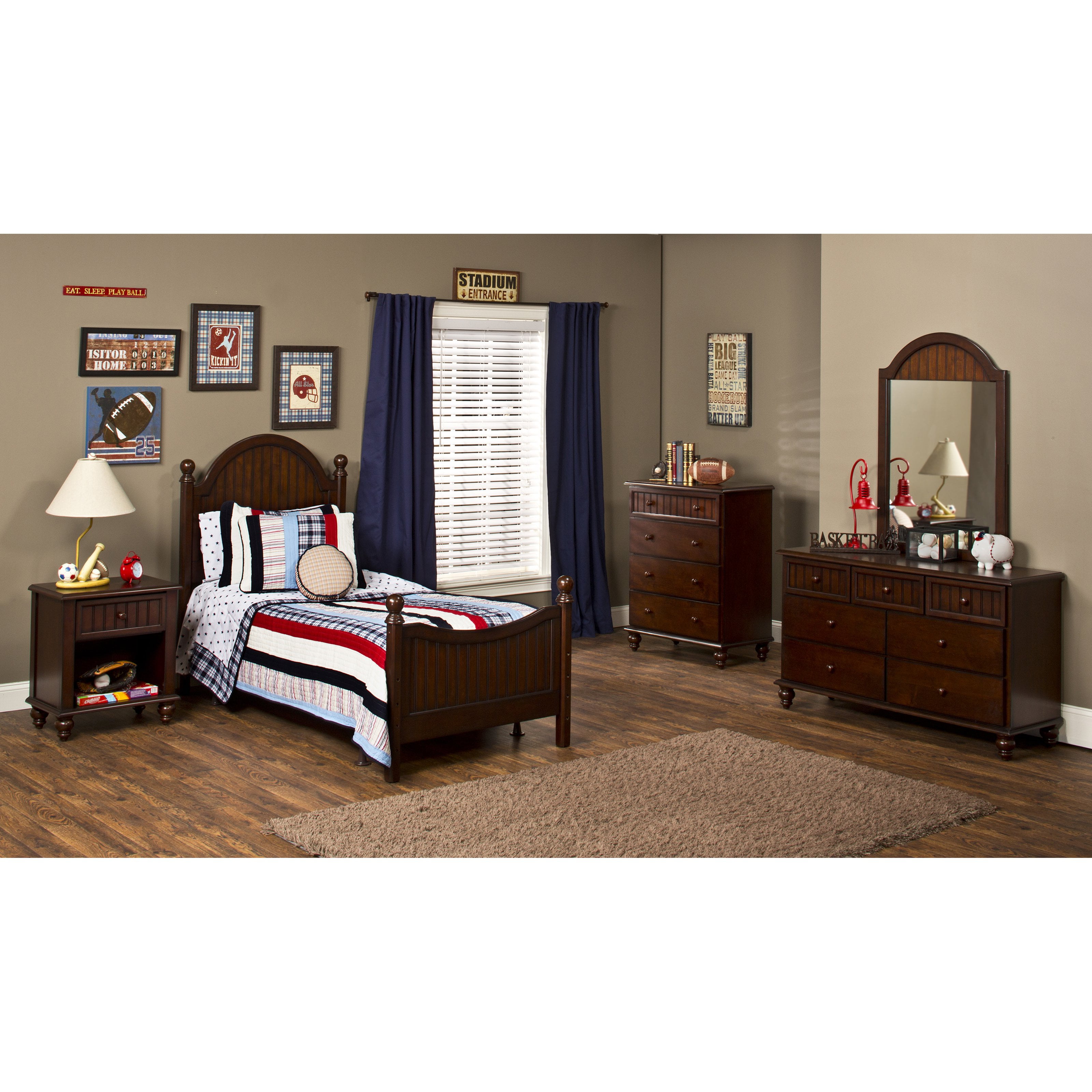 Hillsdale Westfield Panel Bed Espresso Walmart Com