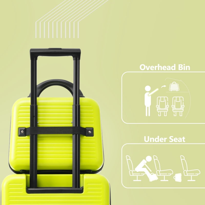 Carry-on Luggage 20 Inch Front Open Luggage Lightweight Suitcase with Front Pocket and USB Port, 1 Portable Carrying Case