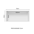 thumbnail image 3 of Alacena Gabinete Superior Cocina Madesa Lux 70cm BN, 3 of 5