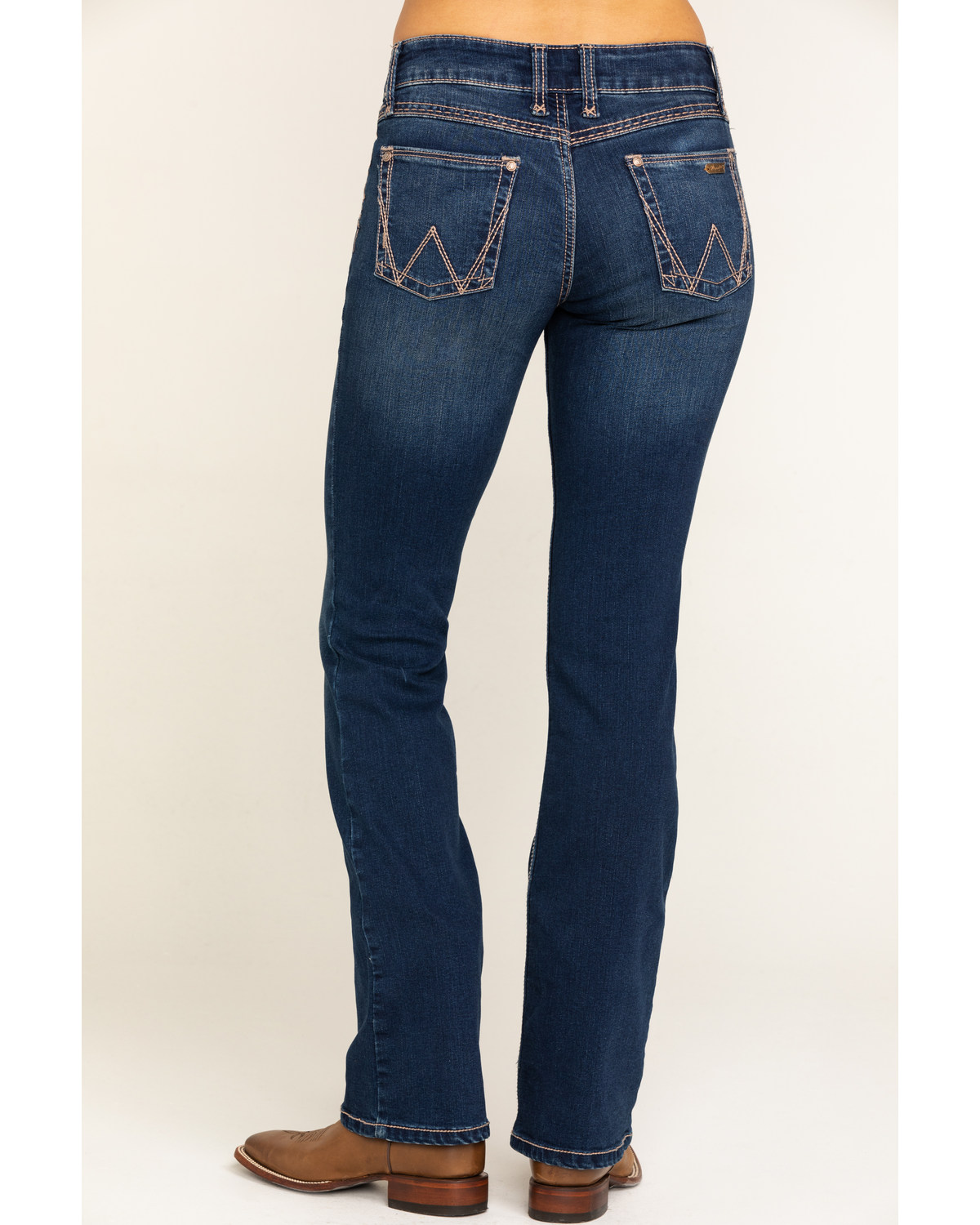 Wrangler Women's Dark Wash Retro Mae Jeans Indigo 9W x 34L - image 4 of 7