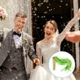 thumbnail image 5 of Unique Bargains Lace Silk Ribbon Fairy Sticks Wands for Wedding Party, Green/Light Green 25 Pack, 5 of 5