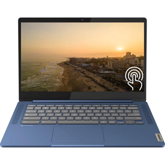 Lenovo 2023 Newest Slim 3 Chromebook Laptop for Students, 14 Inch FHD Touch-Screen, MediaTek Kompanio 520 Processor, 4GB RAM, 64GB eMMC, MediaTek Graphics, Wifi6, Bluetooth, Chrome OS, Abyss Blue