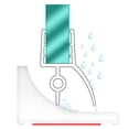 thumbnail image 2 of Tapón de agua de silicona Zehiels para ducha Threshold Water Dam, 248 cm, 2 of 8
