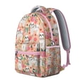 thumbnail image 2 of Shih Tzu Dog and Floral Backpack for School,Cute School Bag,Schoolbag with Adjustable Shoulder Straps & Padded Back,15.3"x11"x7.1"., 2 of 6
