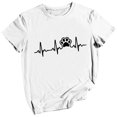 thumbnail image 1 of Birdeem Mode Femmes Décontracté Manches Courtes Col Rond Imprimé Hauts Blouse, 1 of 1