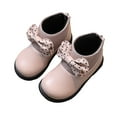 thumbnail image 2 of Ovbmpzd Dress Toddler Girls Booties Little Kids Ankle Pink Nylon Zipper Boots with Bow Girls Boots Size 8, 2 of 5