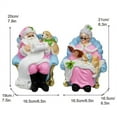 thumbnail image 2 of Santa and Resin Desktop Statue Festive Holiday Decoration for Desk with Joyful Pose Expression, 2 of 6