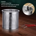 thumbnail image 4 of Small Deep Fryer Pot Stainless Steel Olecranon Type Diversion Japanese Style Oil Saving Small Port For Kitchen 304 Stainless Steel, 4 of 8
