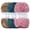 Brown, Blue, Pink, variant on NORVIAN 3 Skeins Long-Haired Faux Mink Fur Yarn, #6 Super Bulky 100% Polyester Fuzzy Imitation Mink Yarn, 100g(3.53oz), 50m(54.68yds)Per Skein