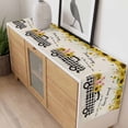 thumbnail image 4 of Cute Pig Table Runner - 70 Inch Long, Kitchen Dining Table Runner Dresser Scarves, County Sunflowers Truck Farmhouse Black White Plaid Farmhouse Decor for Coffee Tables Wedding Party Banquet, 4 of 8