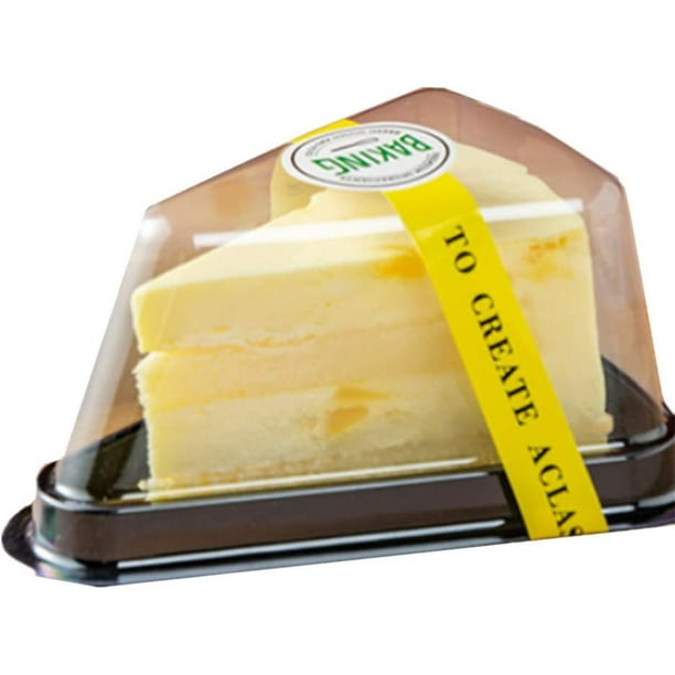Set of 50 Cake Slice Container Cheesecake Cake Slice Container Holder