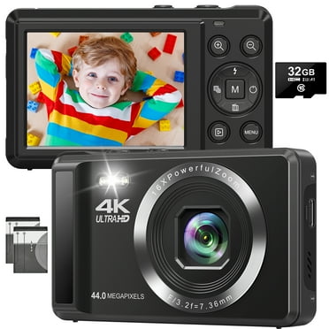 MARVUE Digital Camera 4K UHD 44MP Vlogging Camera, Autofocus Compact ...